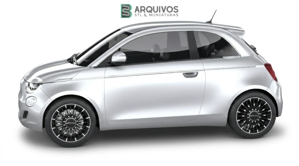 Modelo 3D STL - Fiat 500 2021 — foto 2